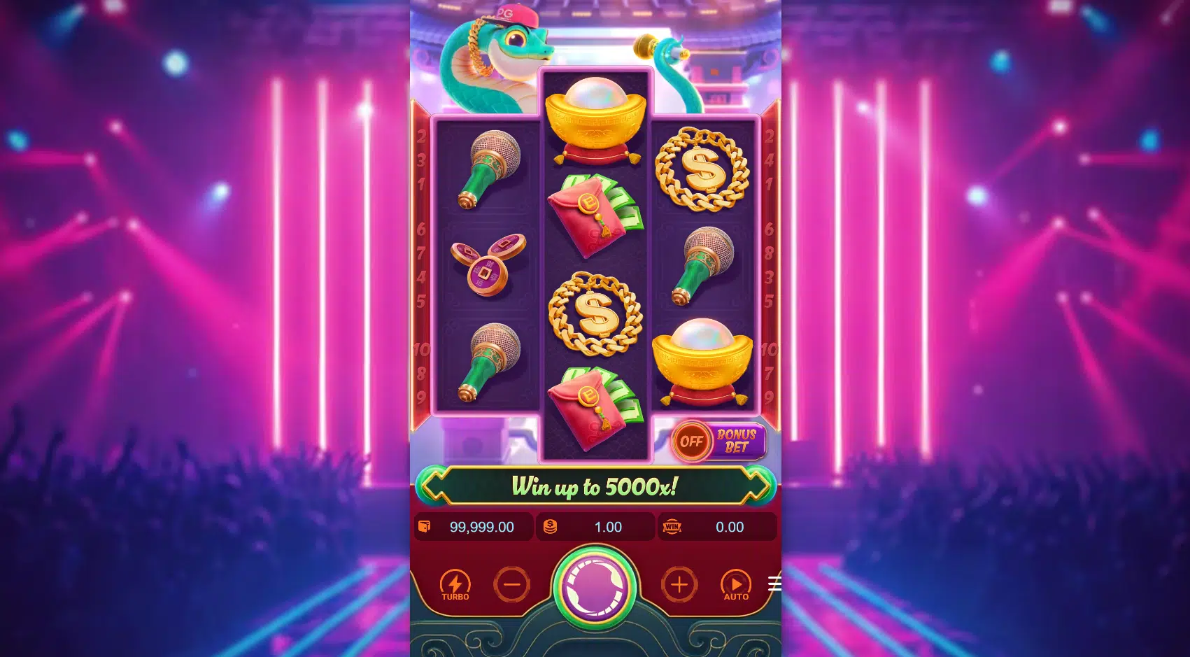 Fortune Snake Slot Interface